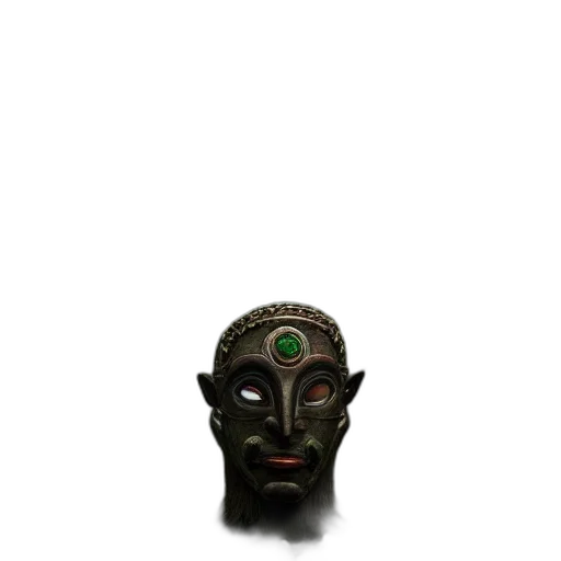 mask, jewelry, crown, face, 3d render, concept art, photorealistic, fantasy art transparent PNG cut-out