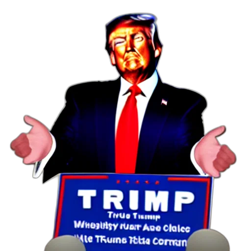 donald, trump, orange transparent PNG cut-out