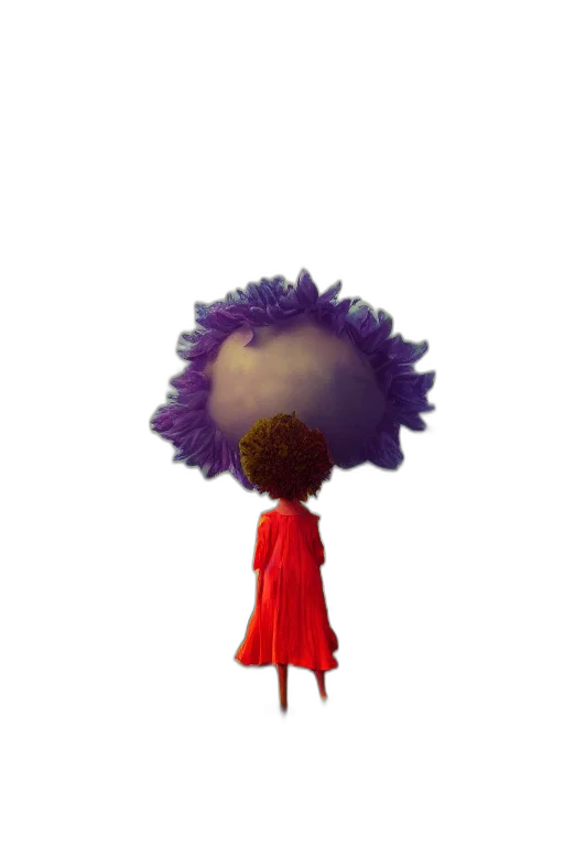 dress, hair, crown, staff, concept art, 3d render, fantasy art, cartoon transparent PNG cut-out