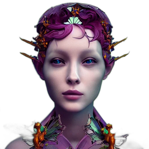 crown, jewelry, robot, face transparent PNG cut-out