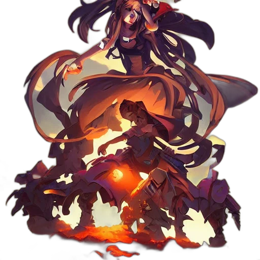 dragon, staff, weapon, creature transparent PNG cut-out