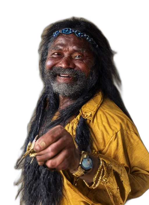 staff, face, hat, animal, photorealistic, gold, warrio, kekai transparent PNG cut-out