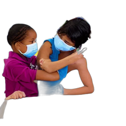 children, vaccinating, each, other, kindergarten transparent PNG cut-out