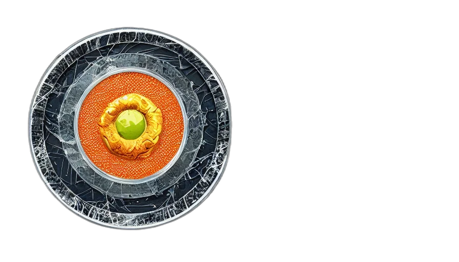 food, jewelry, 3d render, photorealistic transparent PNG cut-out