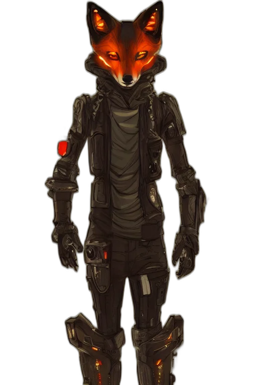 robot, mask, jacket, staff transparent PNG cut-out
