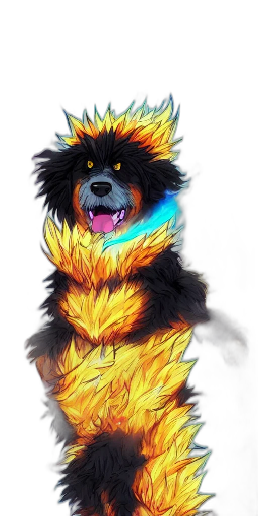 staff, animal, creature, fantasy art transparent PNG cut-out