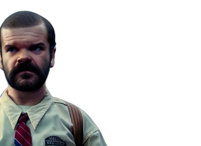 face, photorealistic, comic book art, concept art, film, still, jim, hopper transparent PNG cut-out