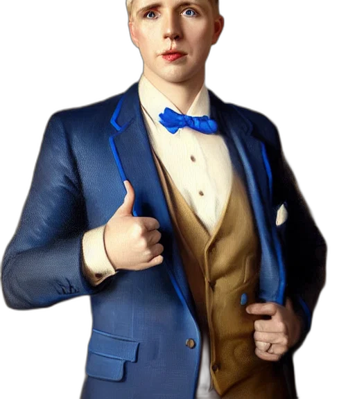 jacket, staff, face, robot transparent PNG cut-out