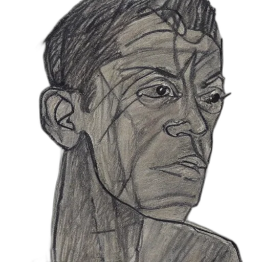 face, mask, staff, creature, concept art, pencil sketch, photorealistic, cartoon transparent PNG cut-out