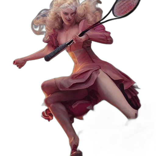 staff, dress, weapon, umbrella, concept art, fantasy art, photorealistic, 3d render transparent PNG cut-out