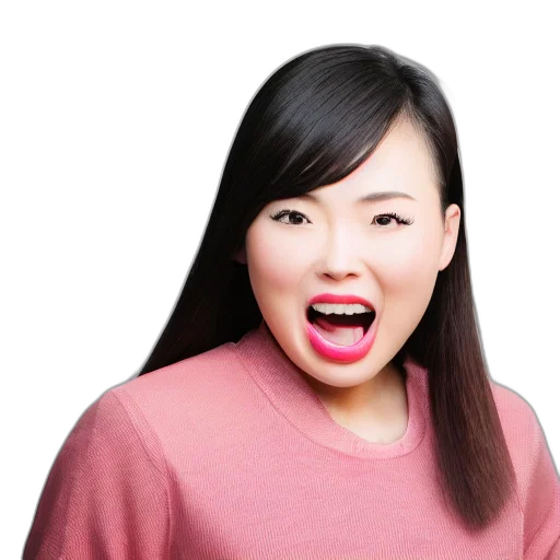 face, hair, creature, staff transparent PNG cut-out