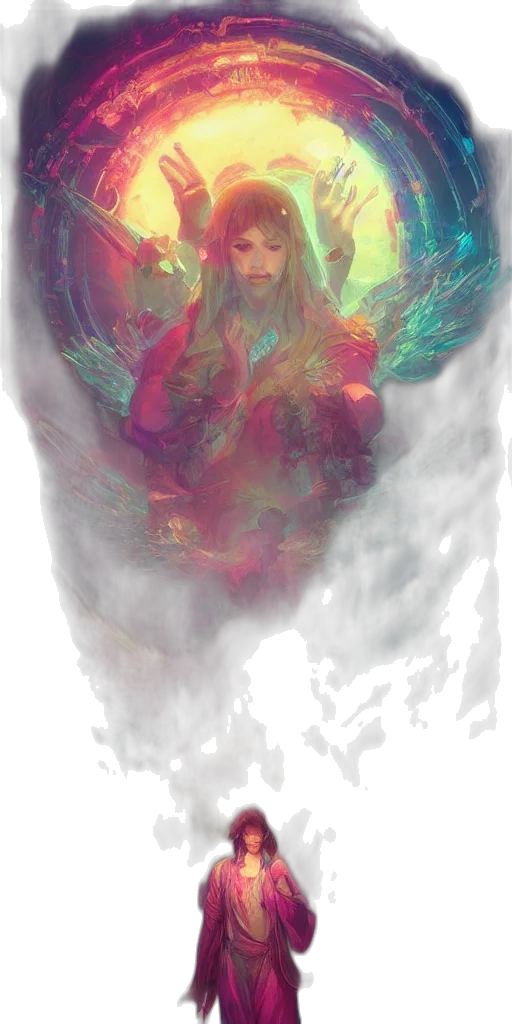 dragon, fantasy art, concept art, pixel art, comic book art, fog, fire, pastel transparent PNG cut-out