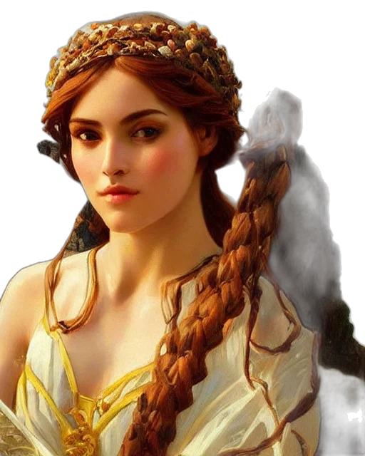 crown, dress, jewelry, face, fantasy art, photorealistic, oil painting, concept art transparent PNG cut-out