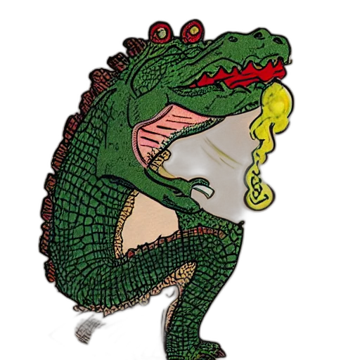 dragon, creature, animal, staff, pixel art, concept art, cartoon, photorealistic transparent PNG cut-out