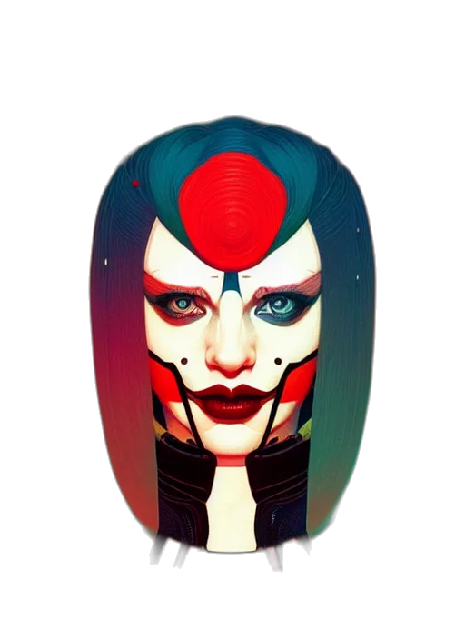 mask, face, comic book art, concept art transparent PNG cut-out