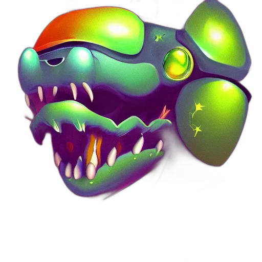creature, mask, dragon, face transparent PNG cut-out