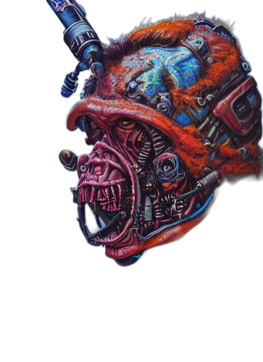 mask, face, creature, staff transparent PNG cut-out