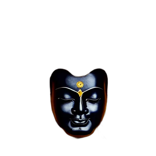 mask, jewelry, face, crown, 3d render, buddhist, michael, jackson transparent PNG cut-out