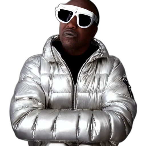 jacket, face, animal, robot, 3d render, concept art, vaporwave, photorealistic transparent PNG cut-out