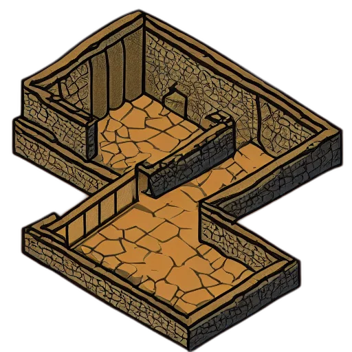 furniture, building, crown, jewelry, pixel art, 3d render, concept art, earth tones transparent PNG cut-out