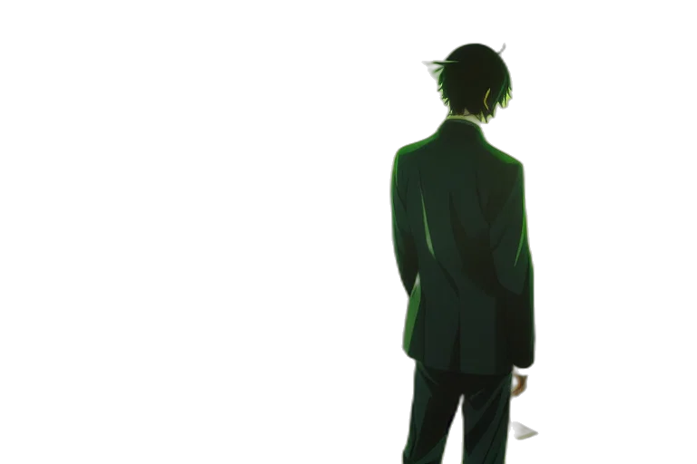 jacket, staff, robot, sword transparent PNG cut-out