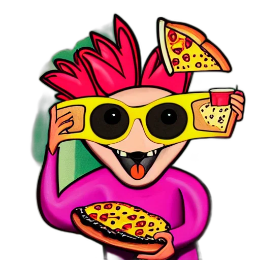 food, cartoon, 3d render, concept art transparent PNG cut-out