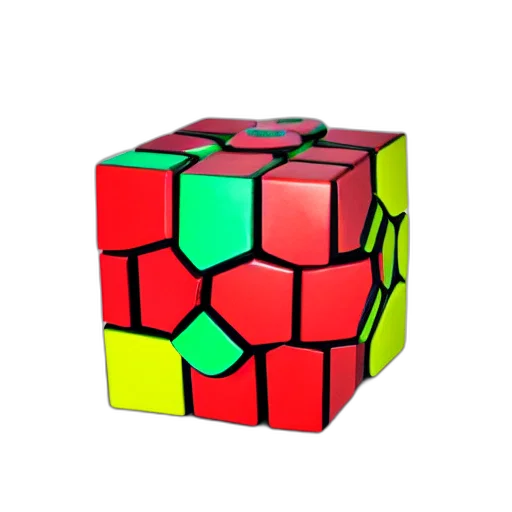 furniture, 3d render, pixel art, photorealistic, neon, spherical, rubiks, cube transparent PNG cut-out