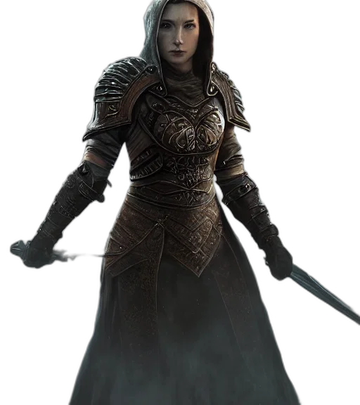 sword, staff, weapon, fantasy art, concept art, comic book art, 3d render, dark transparent PNG cut-out