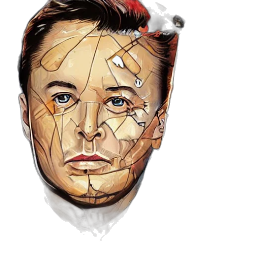 face, mask, robot, photorealistic transparent PNG cut-out