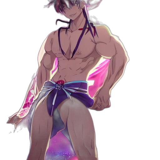staff, creature, concept art, vaporwave transparent PNG cut-out