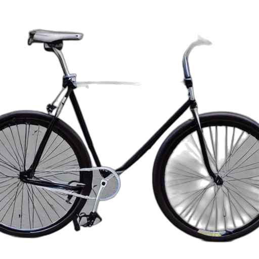 photorealistic, 3d render, concept art, worst, bicycle, ever, made transparent PNG cut-out
