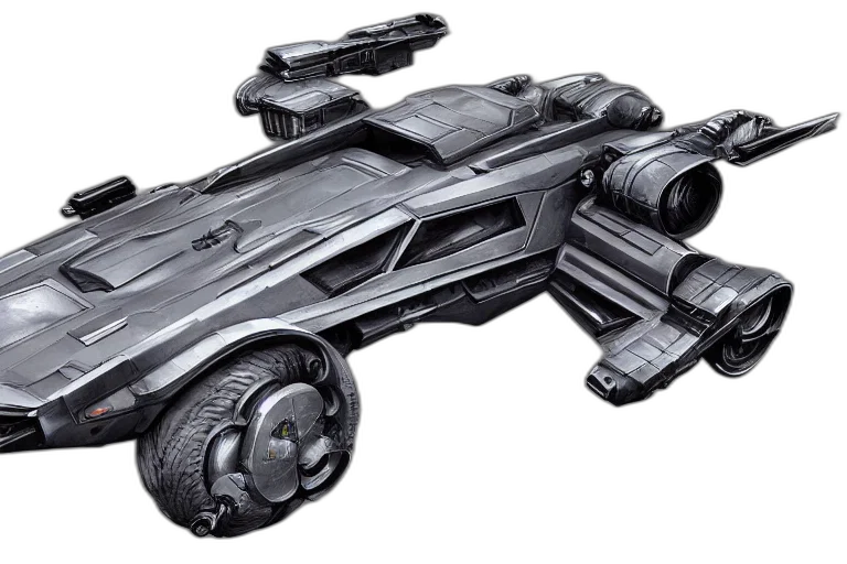 weapon, car, concept art, 3d render transparent PNG cut-out