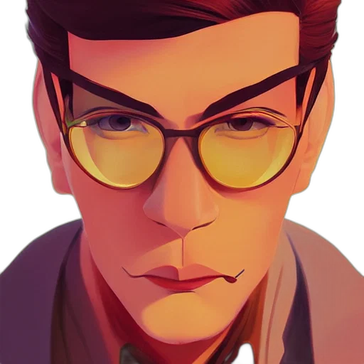 face, jacket, cartoon, comic book art transparent PNG cut-out