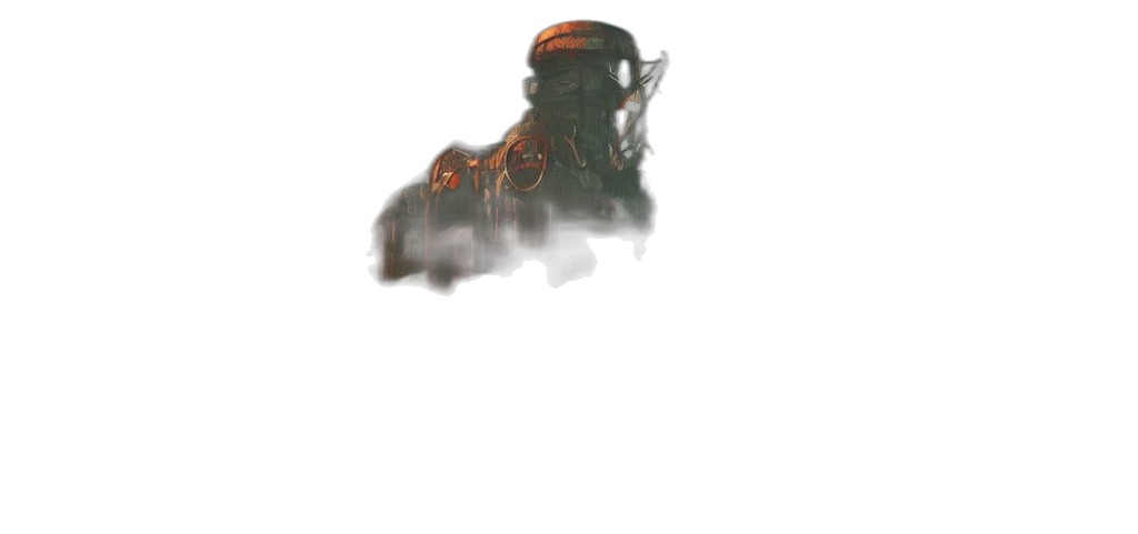mask, robot, crown, creature transparent PNG cut-out