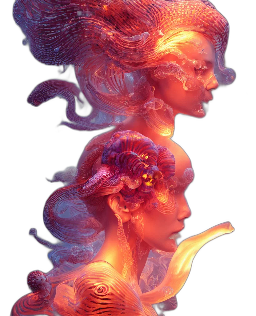 face, crown, mask, hair transparent PNG cut-out