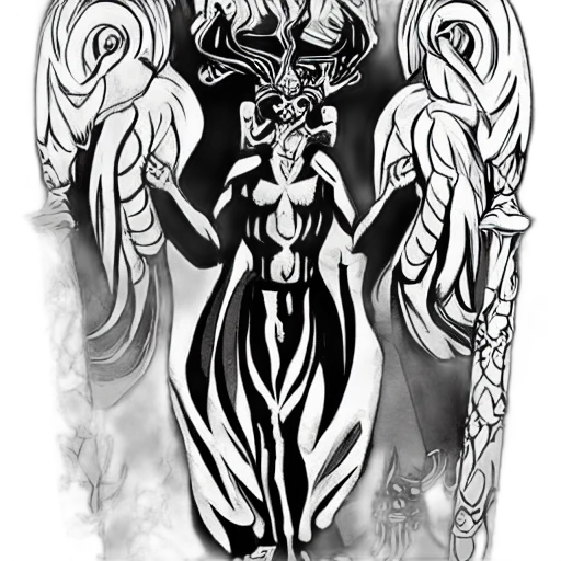 crown, fantasy art, concept art, comic book art, pencil sketch, monochrome, hades, god transparent PNG cut-out