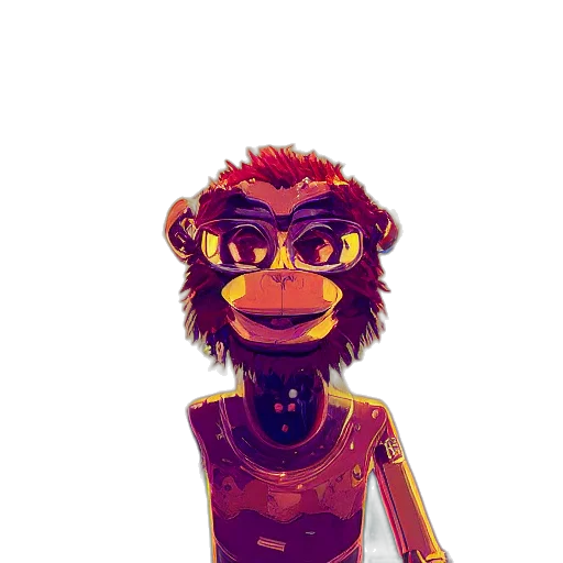 mask, creature, animal, staff, cartoon, concept art, pixel art, comic book art transparent PNG cut-out