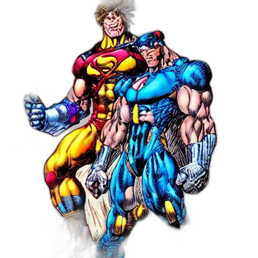 comic book art, concept art, pixel art, 3d render, jim, lee, art transparent PNG cut-out
