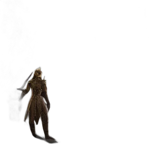 creature, staff, animal, mask, concept art, 3d render, fantasy art, pixel art transparent PNG cut-out