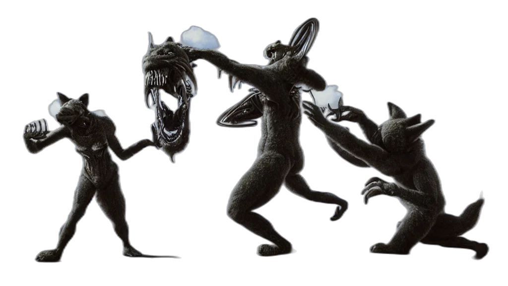 mask, creature, animal, hat, concept art, 3d render, fantasy art, photorealistic transparent PNG cut-out