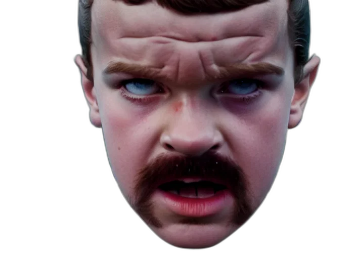 face, mask, creature, hair transparent PNG cut-out