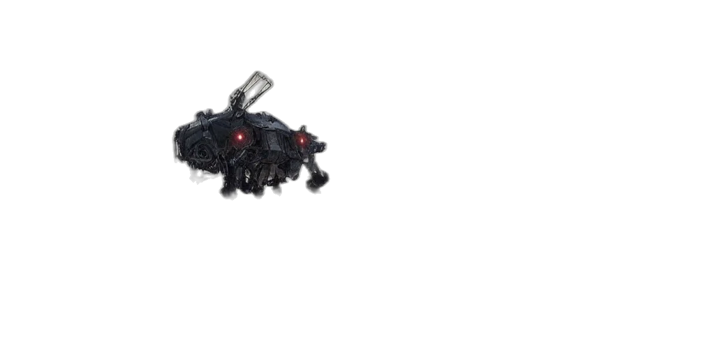 weapon, robot, dragon, creature, 3d render, concept art, pixel art, cyberpunk transparent PNG cut-out