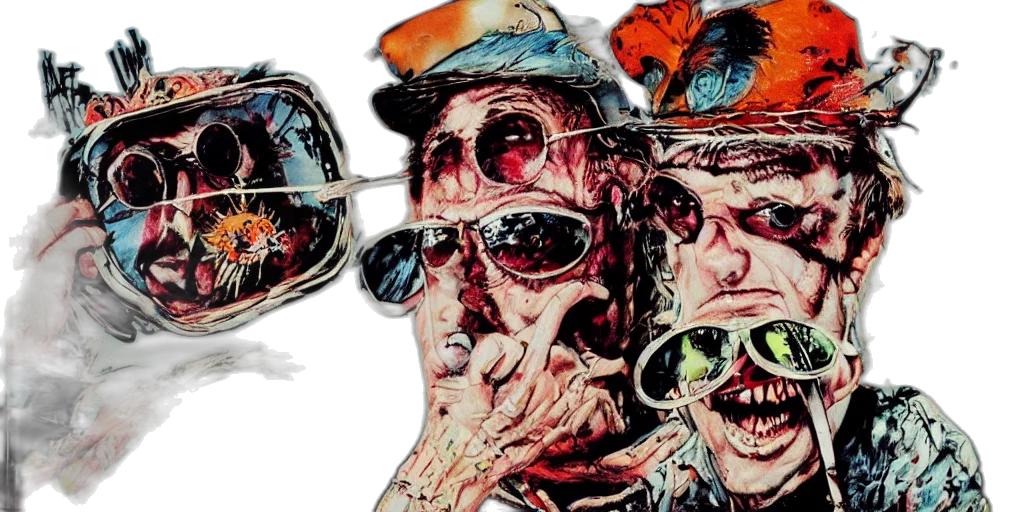 hat, mask, comic book art, fear transparent PNG cut-out