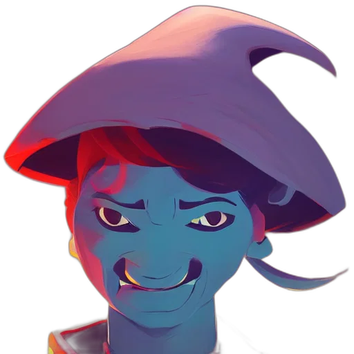 hat, face, mask, staff transparent PNG cut-out