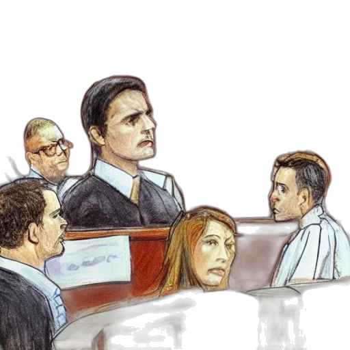 face, staff, courtroom, scene, blank, looks, confusion, all transparent PNG cut-out