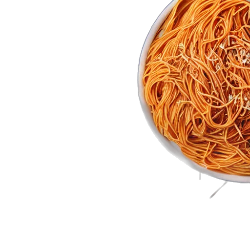 food, hair, photorealistic, 3d render transparent PNG cut-out