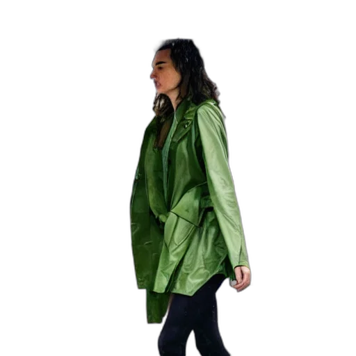 jacket, umbrella, 3d render, photorealistic transparent PNG cut-out