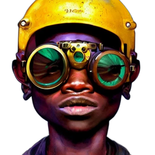 mask, face, robot, staff, concept art, photorealistic, cyberpunk, comic book art transparent PNG cut-out