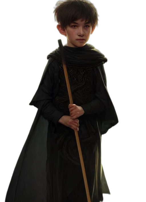 staff, sword, weapon, concept art, fantasy art, 3d render, photorealistic, dark transparent PNG cut-out