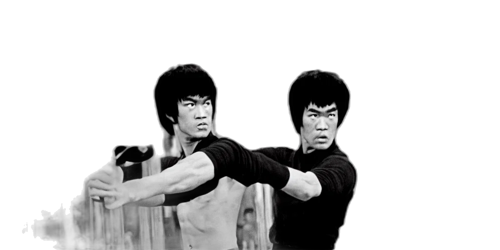 weapon, sword, photorealistic, comic book art, concept art, bruce, lee, holding transparent PNG cut-out